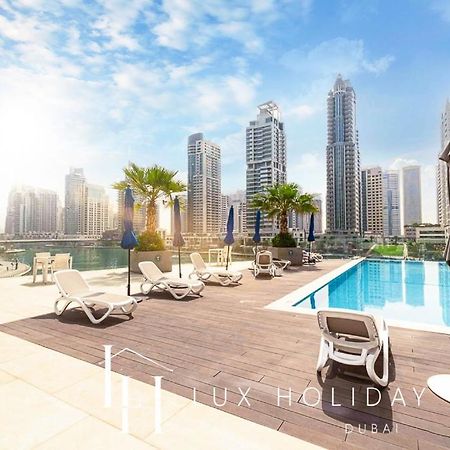 Lux Contemporary Suite With Full Marina View 6 Dubai Luaran gambar