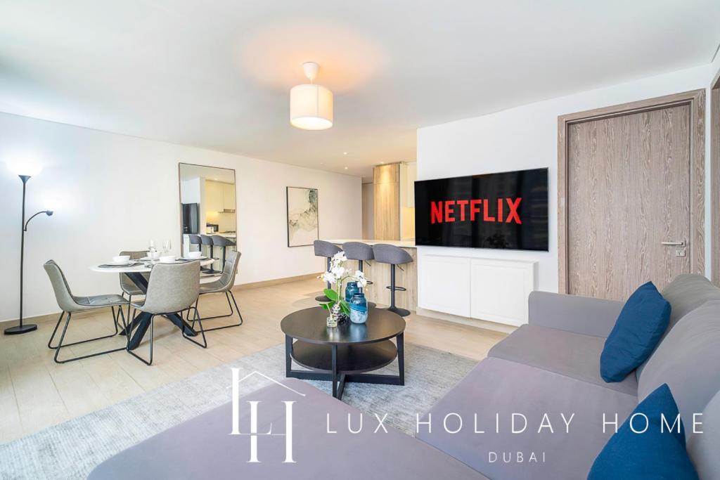 Lux Contemporary Suite With Full Marina View 6 Dubai Luaran gambar