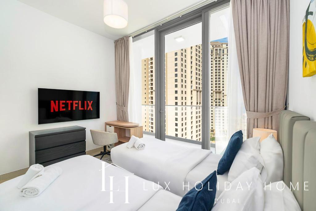 Lux Contemporary Suite With Full Marina View 6 Dubai Luaran gambar